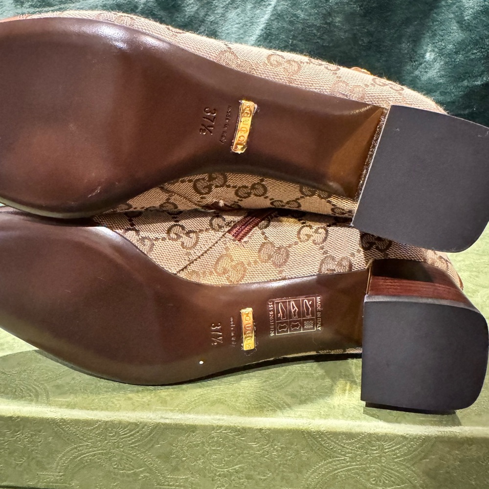 Gucci Ellis GG-Monogram Canvas Knee-High Boots - Picture 5 of 8
